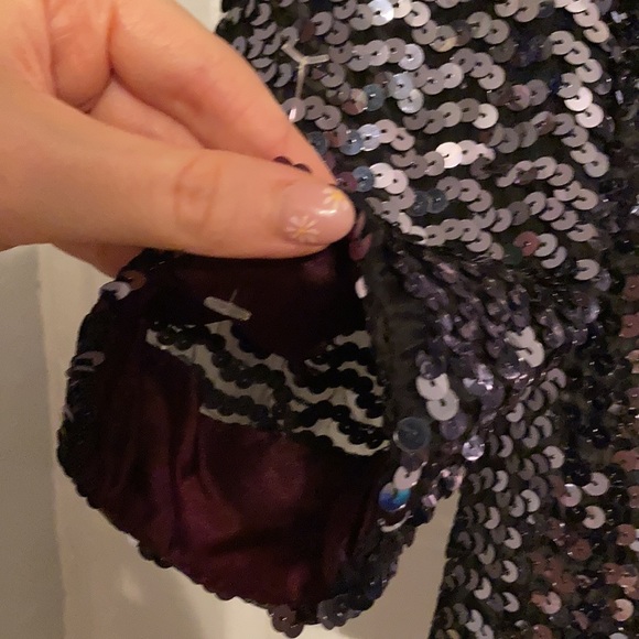 🌼HOST PICK🌼Vintage NWOT Bernshaw Sequin Jacket - Picture 5 of 9